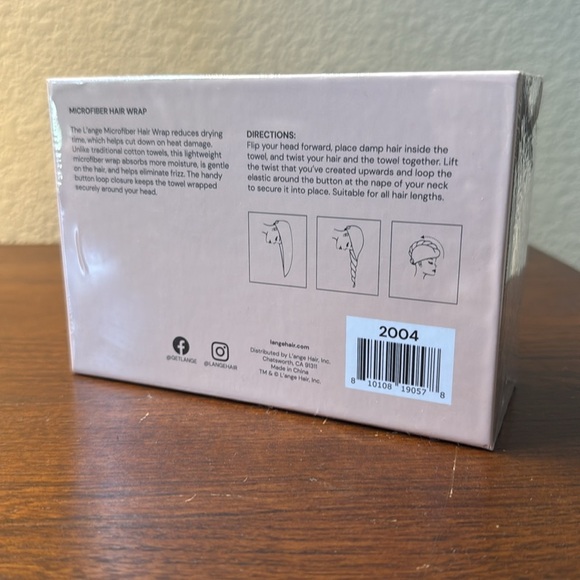 L’ange microfiber hair wrap towel NIB - Picture 2 of 4